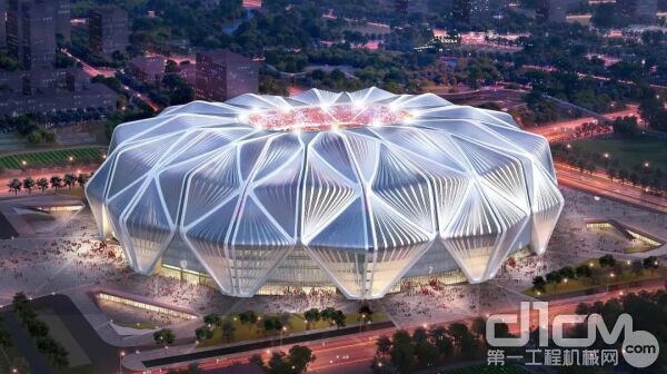 △廣州恒大足球場規(guī)劃建設效果圖