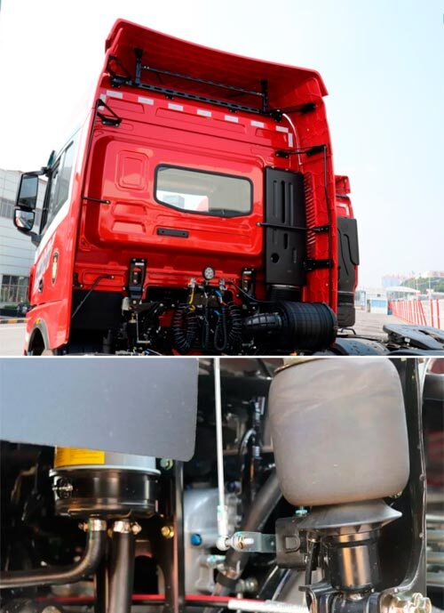 三一重卡王道系列車型標(biāo)配駕駛室后移技術(shù) 