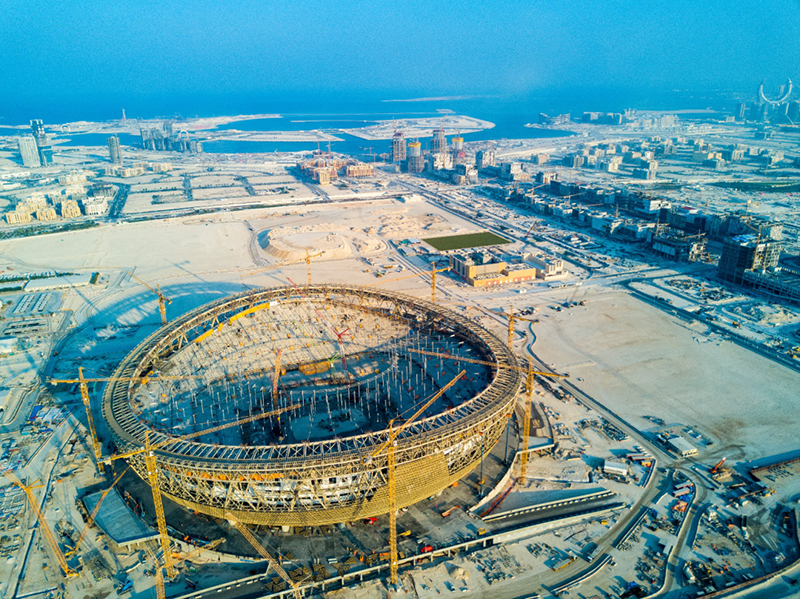 中聯(lián)重科塔機助力建設卡塔爾盧賽爾體育場